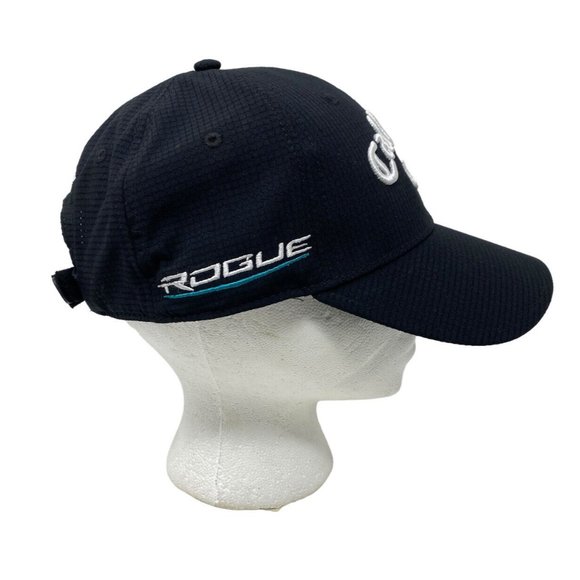 Callaway Golf Hat Rogue Odyssey Black Cap Adjustable Tour Authentic Chrome Soft - Picture 4 of 7